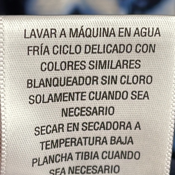 STYLE & CO. SLEEVELESS ASYMMETRICAL TIE DYED MIDI DRESS BLUE WHITE SIZE XS - Picture 11 of 12